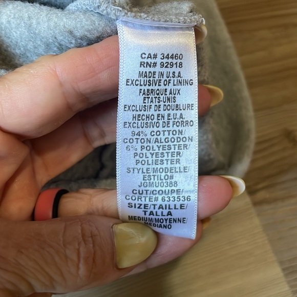 Juicy Couture Studded Sleeveless Sweatshirt Dress Gray M Retro Pockets Comfy - Picture 9 of 10